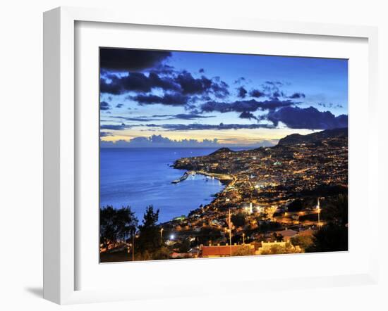 Funchal at Sunset, Madeira, Portugal-Mauricio Abreu-Framed Photographic Print