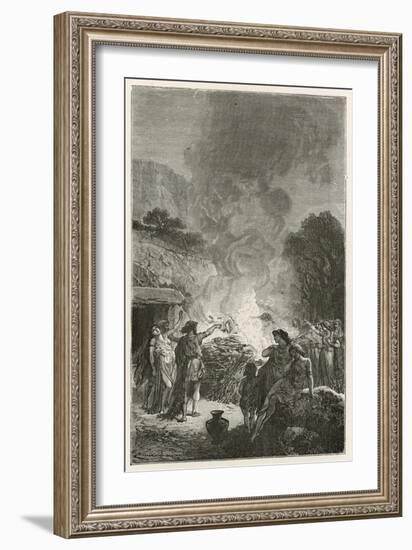 Funerailles a L'Epoque Du Fer-Emile Antoine Bayard-Framed Giclee Print