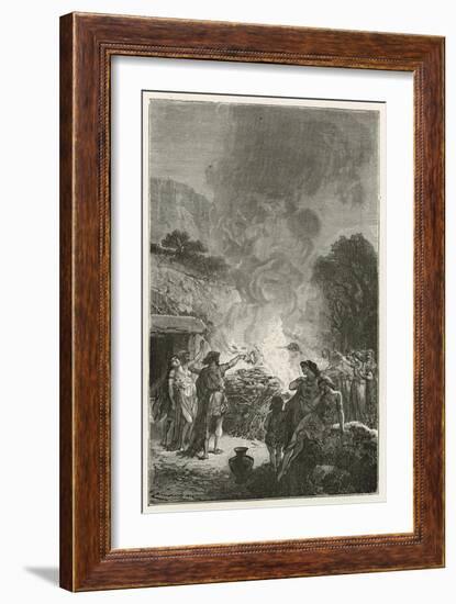 Funerailles a L'Epoque Du Fer-Emile Antoine Bayard-Framed Giclee Print