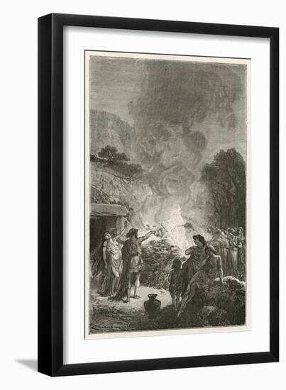 Funerailles a L'Epoque Du Fer-Emile Antoine Bayard-Framed Giclee Print