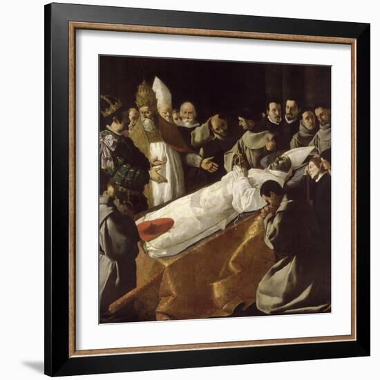 Funérailles de saint Bonaventure-Francisco de Zurbarán-Framed Giclee Print