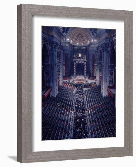 Funeral and Veneration of Pope John XXIII-Dmitri Kessel-Framed Photographic Print