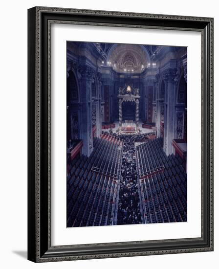 Funeral and Veneration of Pope John XXIII-Dmitri Kessel-Framed Photographic Print