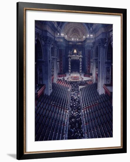 Funeral and Veneration of Pope John XXIII-Dmitri Kessel-Framed Photographic Print