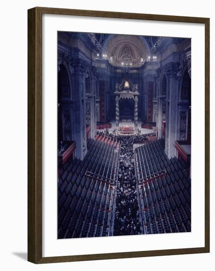 Funeral and Veneration of Pope John XXIII-Dmitri Kessel-Framed Photographic Print