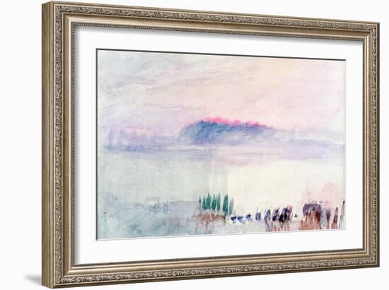 Funeral at Lausanne, 1841-J. M. W. Turner-Framed Giclee Print