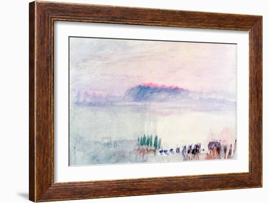 Funeral at Lausanne, 1841-J. M. W. Turner-Framed Giclee Print