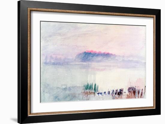 Funeral at Lausanne, 1841-J. M. W. Turner-Framed Giclee Print