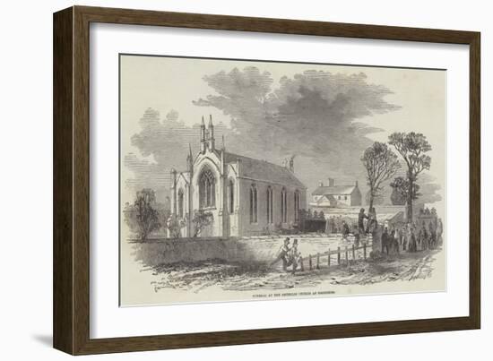 Funeral at the Catholic Church at Barrhead-null-Framed Giclee Print