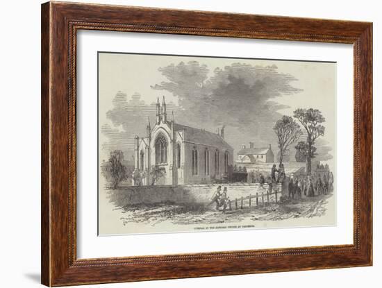 Funeral at the Catholic Church at Barrhead-null-Framed Giclee Print