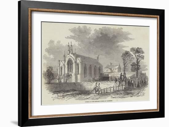 Funeral at the Catholic Church at Barrhead-null-Framed Giclee Print