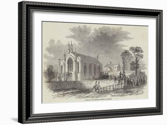 Funeral at the Catholic Church at Barrhead-null-Framed Giclee Print