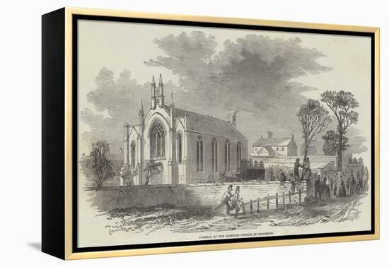 Funeral at the Catholic Church at Barrhead-null-Framed Premier Image Canvas