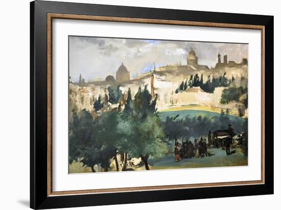 Funeral by Manet-Edouard Manet-Framed Art Print