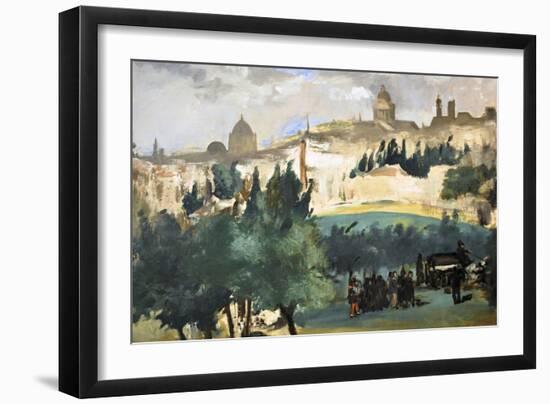 Funeral by Manet-Edouard Manet-Framed Art Print