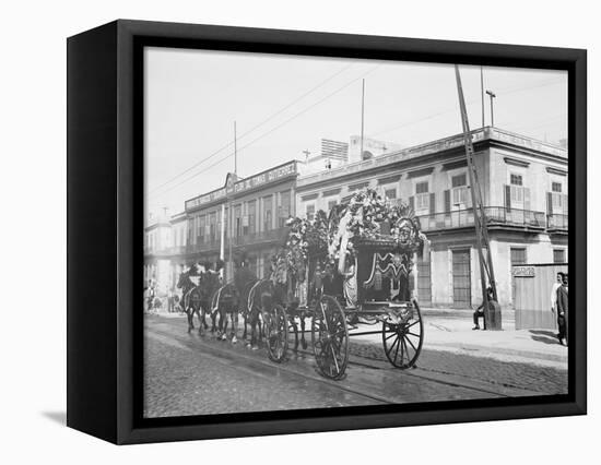 Funeral Car, Havana, Cuba-null-Framed Stretched Canvas