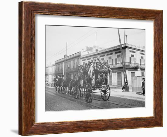 Funeral Car, Havana, Cuba-null-Framed Photo