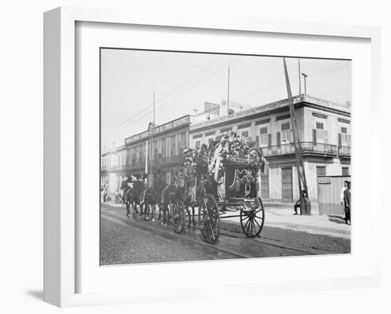 Funeral Car, Havana, Cuba-null-Framed Photo