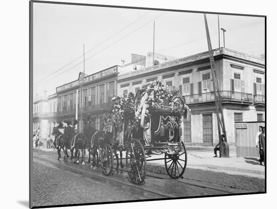 Funeral Car, Havana, Cuba-null-Mounted Photo