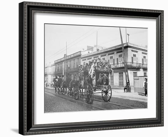 Funeral Car, Havana, Cuba-null-Framed Photo