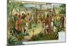 Funeral Ceremony Among the Karen Tribe in Burma-null-Mounted Giclee Print