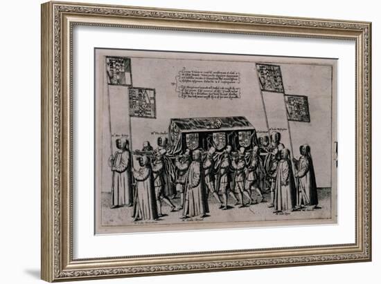 Funeral Cortege of Sir Philip Sidney-Theodor de Bry-Framed Giclee Print
