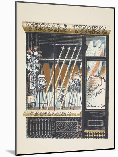 Funeral Director-Eric Ravilious-Mounted Giclee Print