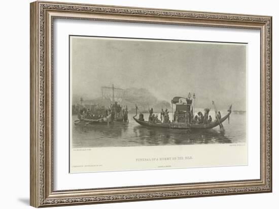 Funeral of a Mummy on the Nile-Frederick Arthur Bridgman-Framed Giclee Print