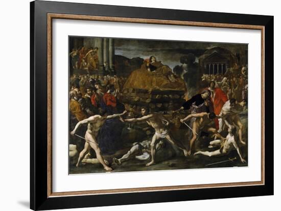 Funeral of a Roman Emperor (Cremation Ceremon)-Giovanni Lanfranco-Framed Giclee Print