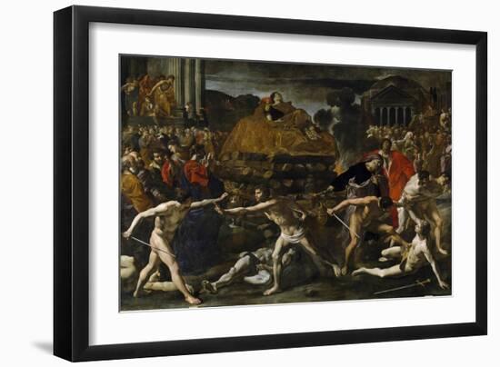 Funeral of a Roman Emperor (Cremation Ceremon)-Giovanni Lanfranco-Framed Giclee Print