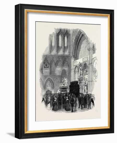 Funeral of Campbell, the Poet, in Westminster Abbey, on Wednesday Last-null-Framed Giclee Print