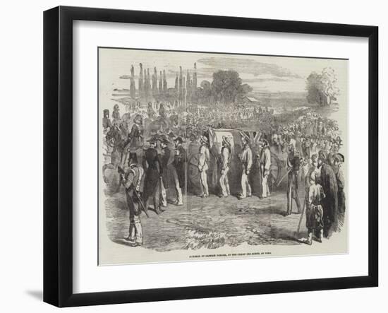 Funeral of Captain Parker, at the Champ Des Morts, at Pera-null-Framed Giclee Print
