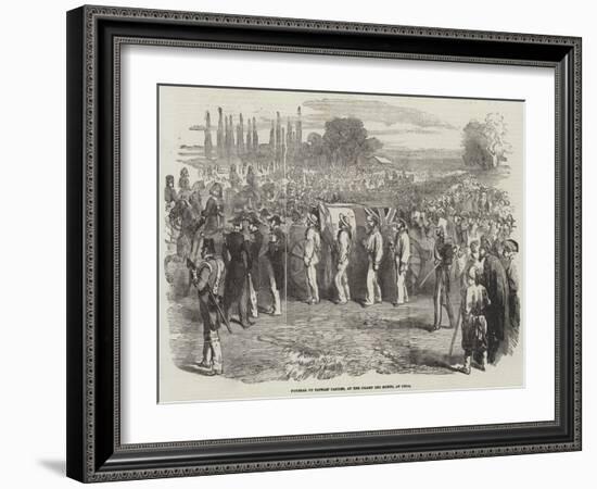 Funeral of Captain Parker, at the Champ Des Morts, at Pera-null-Framed Giclee Print