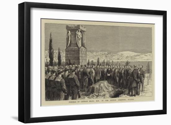 Funeral of Captain Selby, RN, in the British Cemetery, Scutari-null-Framed Giclee Print