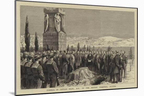 Funeral of Captain Selby, RN, in the British Cemetery, Scutari-null-Mounted Giclee Print