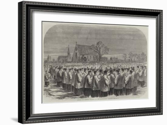 Funeral of Cardinal Wiseman in the Kensal-Green Cemetery-null-Framed Giclee Print