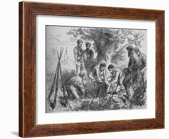 'Funeral of Eyre', c1880-Joseph Swain-Framed Giclee Print