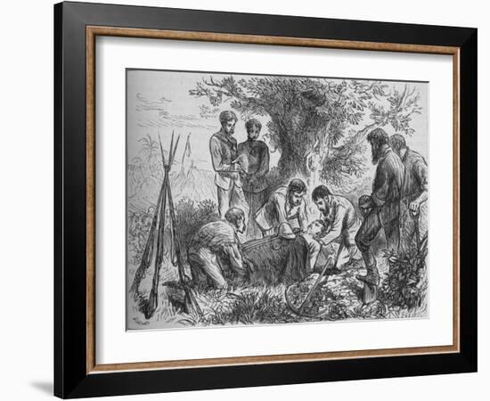 'Funeral of Eyre', c1880-Joseph Swain-Framed Giclee Print