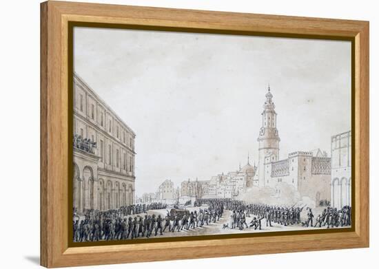 Funeral of French Officer in Weimar, October 1806-Benjamin Zix-Framed Premier Image Canvas