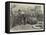 Funeral of Gambetta, the Deputations Filing Past the Coffin at Pere La Chaise Cemetery-null-Framed Premier Image Canvas