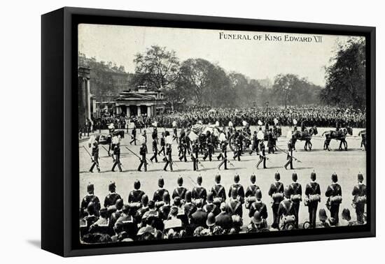 Funeral of King Edward 7, 20th May 1910, Gun Carriage-null-Framed Premier Image Canvas