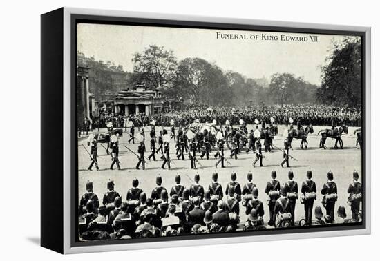 Funeral of King Edward 7, 20th May 1910, Gun Carriage-null-Framed Premier Image Canvas