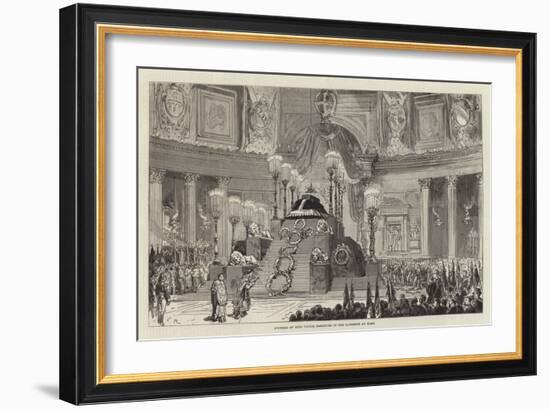 Funeral of King Victor Emmanuel in the Pantheon at Rome-Charles Robinson-Framed Giclee Print