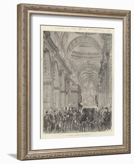 Funeral of Lord Napier of Magdala-null-Framed Giclee Print