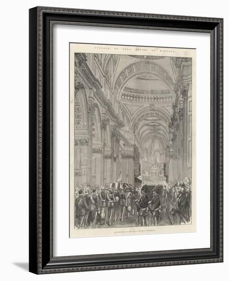 Funeral of Lord Napier of Magdala-null-Framed Giclee Print