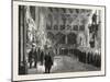 Funeral of Lord Palmerston: the Procession to the Grave in the Interior of Westminster Abbey-null-Mounted Giclee Print