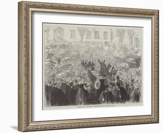 Funeral of M Berryer, at Augerville-Charles Robinson-Framed Giclee Print