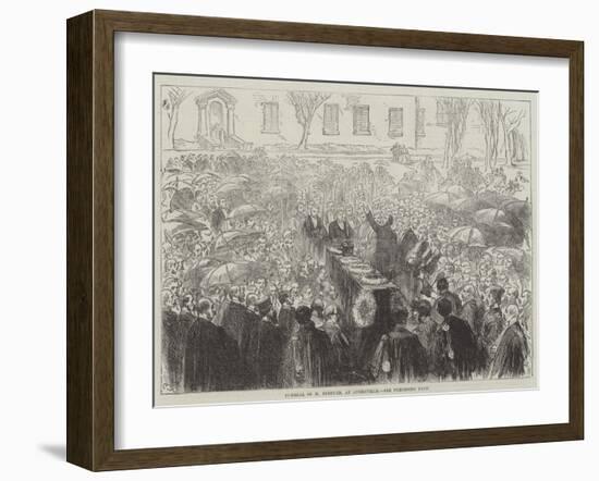 Funeral of M Berryer, at Augerville-Charles Robinson-Framed Giclee Print