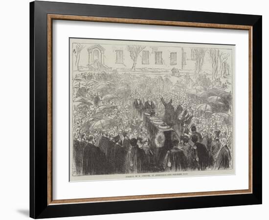 Funeral of M Berryer, at Augerville-Charles Robinson-Framed Giclee Print