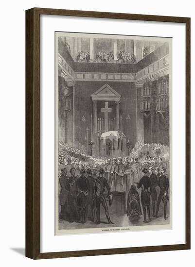 Funeral of Madame Adelaide-null-Framed Giclee Print